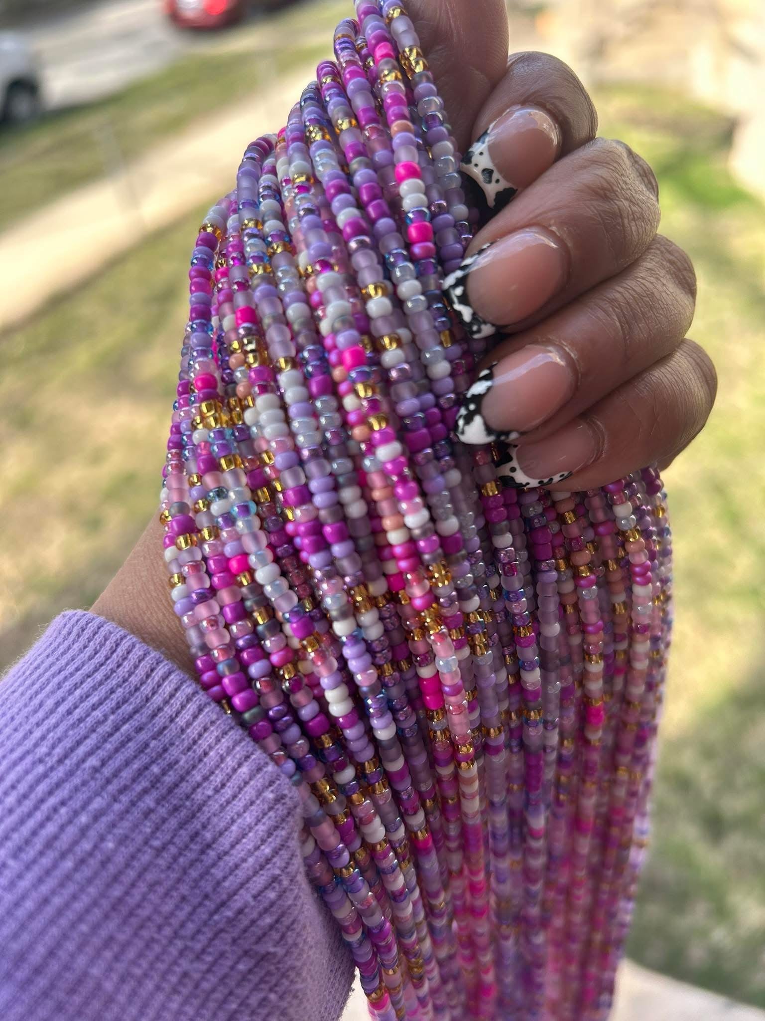 WAISTBEADS - LAVENDER ROYALE